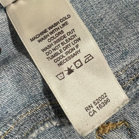 Axcess Liz Claiborne Embroidered Floral Capri Jeans Womens Size 16 - Picture 5 of 11